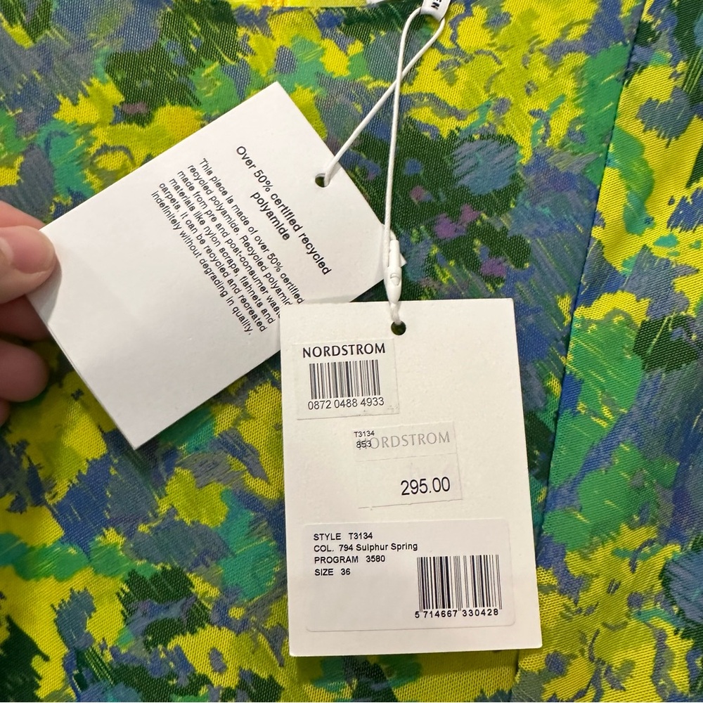 Ganni Floral Ruched Mini Dress - Picture 4 of 4